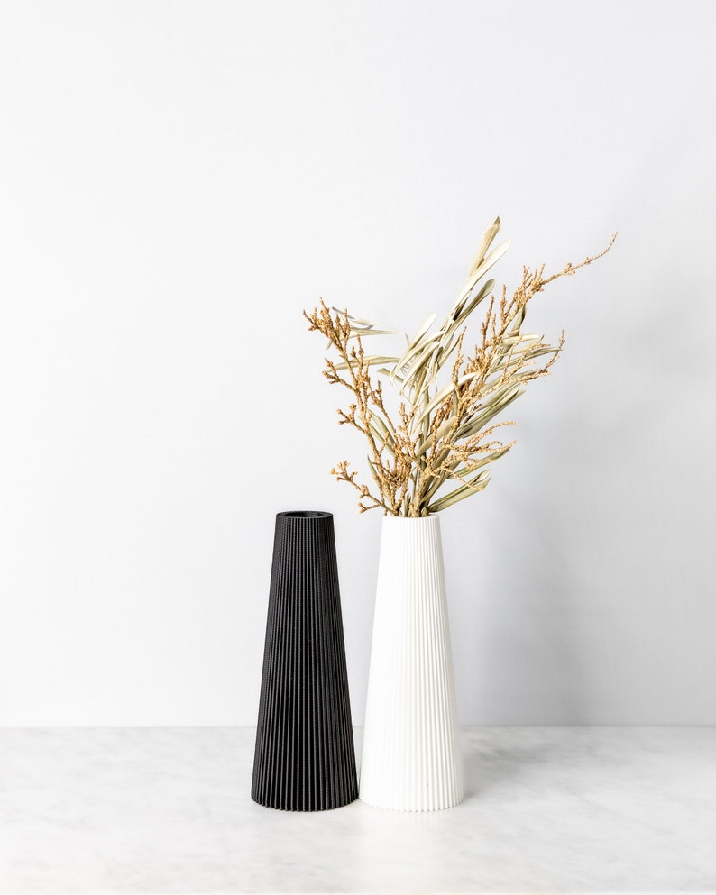 Vase AMSTERDAM decorative vase flower vase waterproof decoration dried flowers pampas grass cut flowers 3D printing image 2