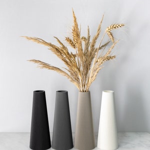 Vase AMSTERDAM decorative vase flower vase waterproof decoration dried flowers pampas grass cut flowers 3D printing image 8