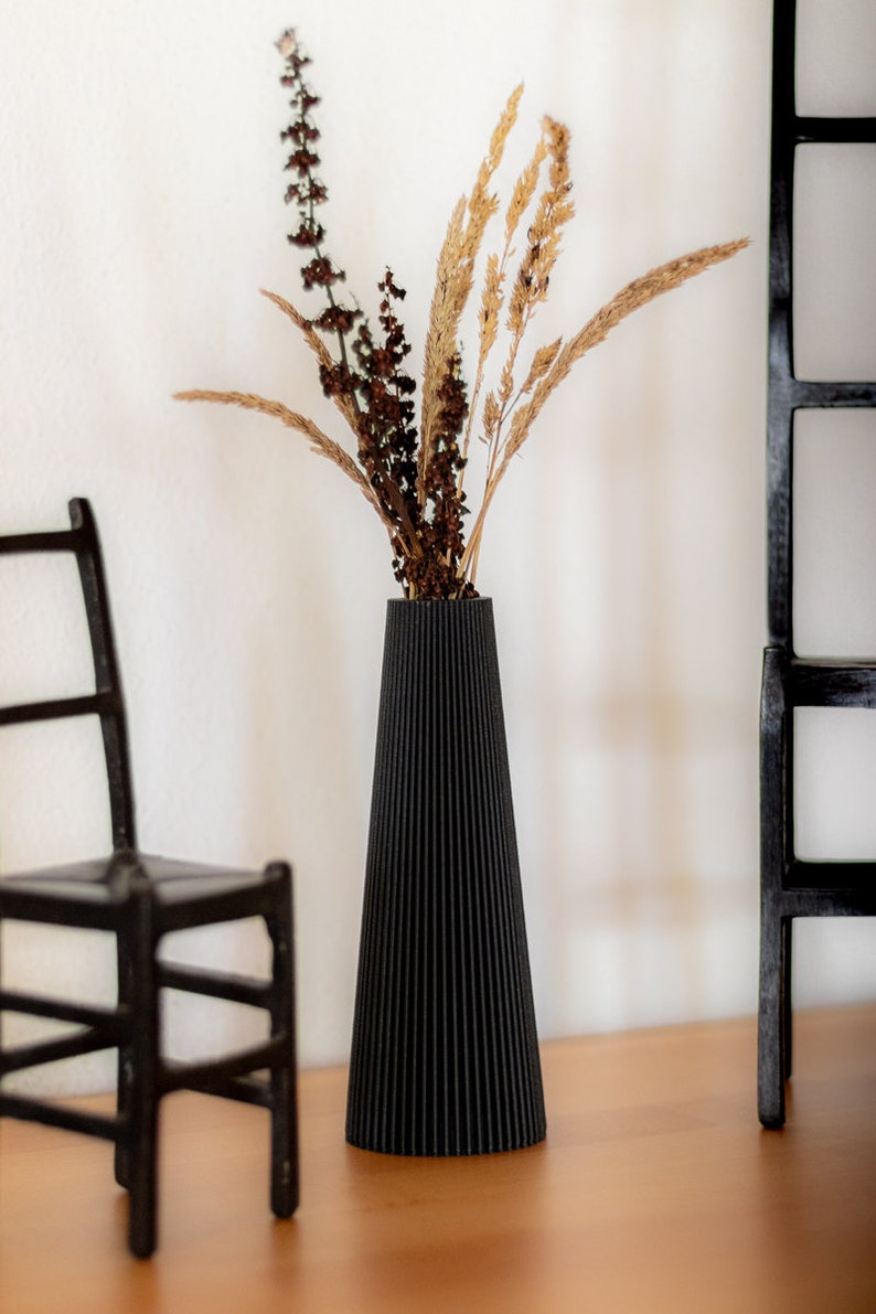 Vase AMSTERDAM decorative vase flower vase waterproof decoration dried flowers pampas grass cut flowers 3D printing image 6