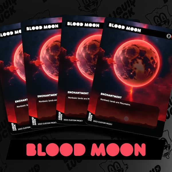 Blood Moon MTG Proxy - Full Art Custom Mtg Commander Proxy