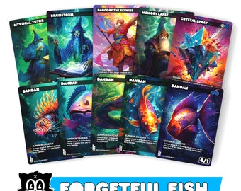 Dan Dan /// Forgetful Fish Complete MTG Proxy Deck - Custom Full Art Two Player Game - Perfect for Fans of Magic