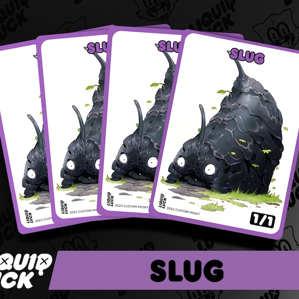 Slug MTG Tokens - Toxrill the Corrosive - Full Art Custom Tokens / Commander Cards for EDH/CEDH