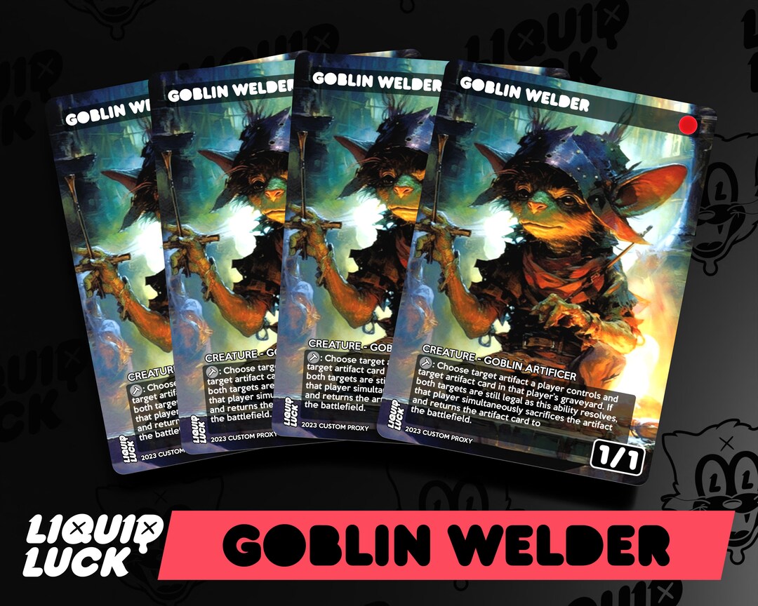 Goblin Welder MTG Proxy Full Art Custom Mtg Commander Proxy vintage