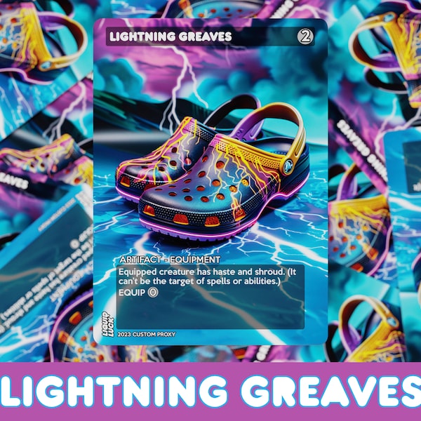 MTG Proxy Lightning Greaves - Full Art Custom Commander Cards for EDH/CEDH - Artifacts Proxies, Sol Ring, Mana Crypt, Mana Vault