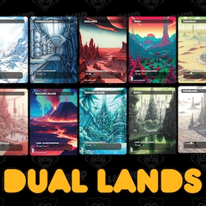 Dual Lands Proxy Set for MTG Mtg Proxy Dual Lands Custom Magic Cards ...