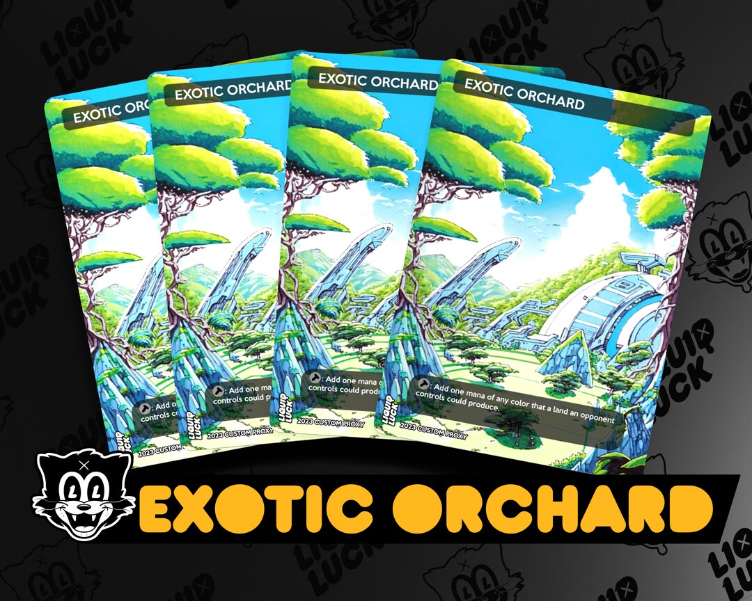 Exotic Orchard MTG Proxy Full Art Custom Mtg Commander Proxy - Etsy