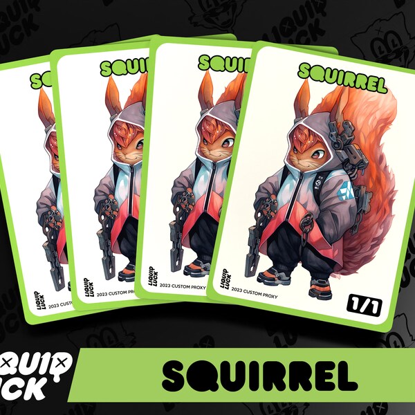 Squirrel Commander Deck Etsy