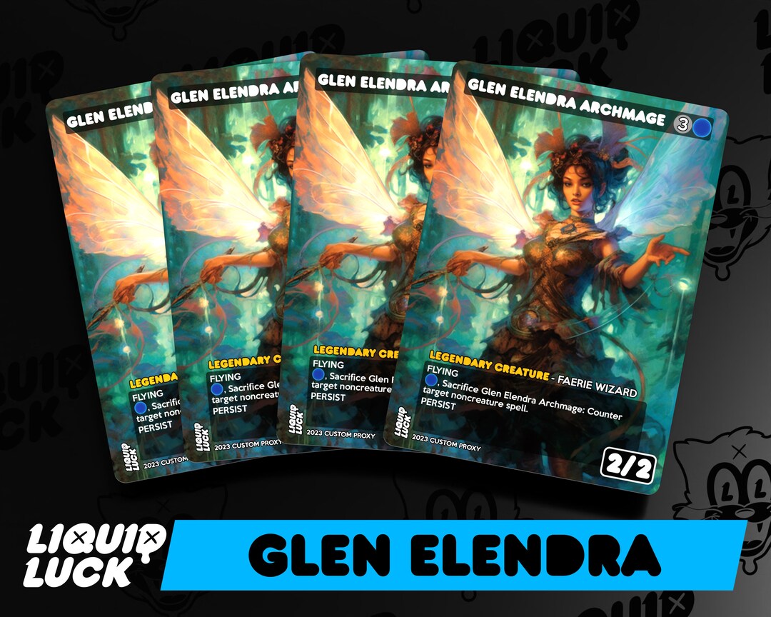 Glen Elendra Archmage MTG Proxy Full Art Custom Commander Etsy