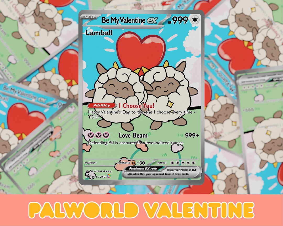 Valentine's Palworld Gift - Unique Valentine's Day Surprise for Him or Her, Boyfriend Girlfriend Palworld Gift - 9 Personalized Styles
