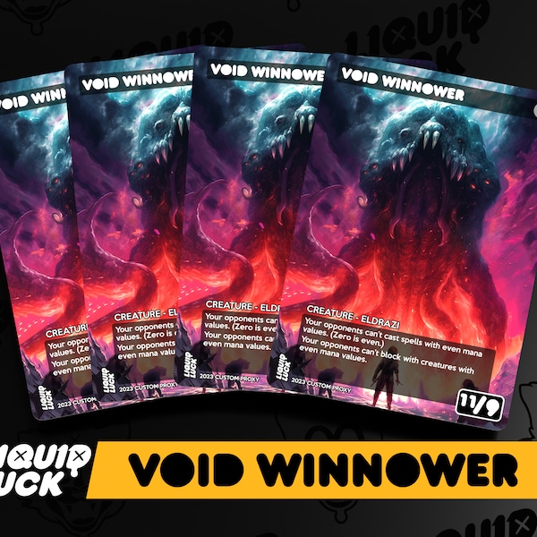 Void Winnower MTG Proxy - Vintage Fantasy Art Style Full Art Custom Commander Cards for Magic | Perfect for EDH/CEDH - Emrakul Eldrazi