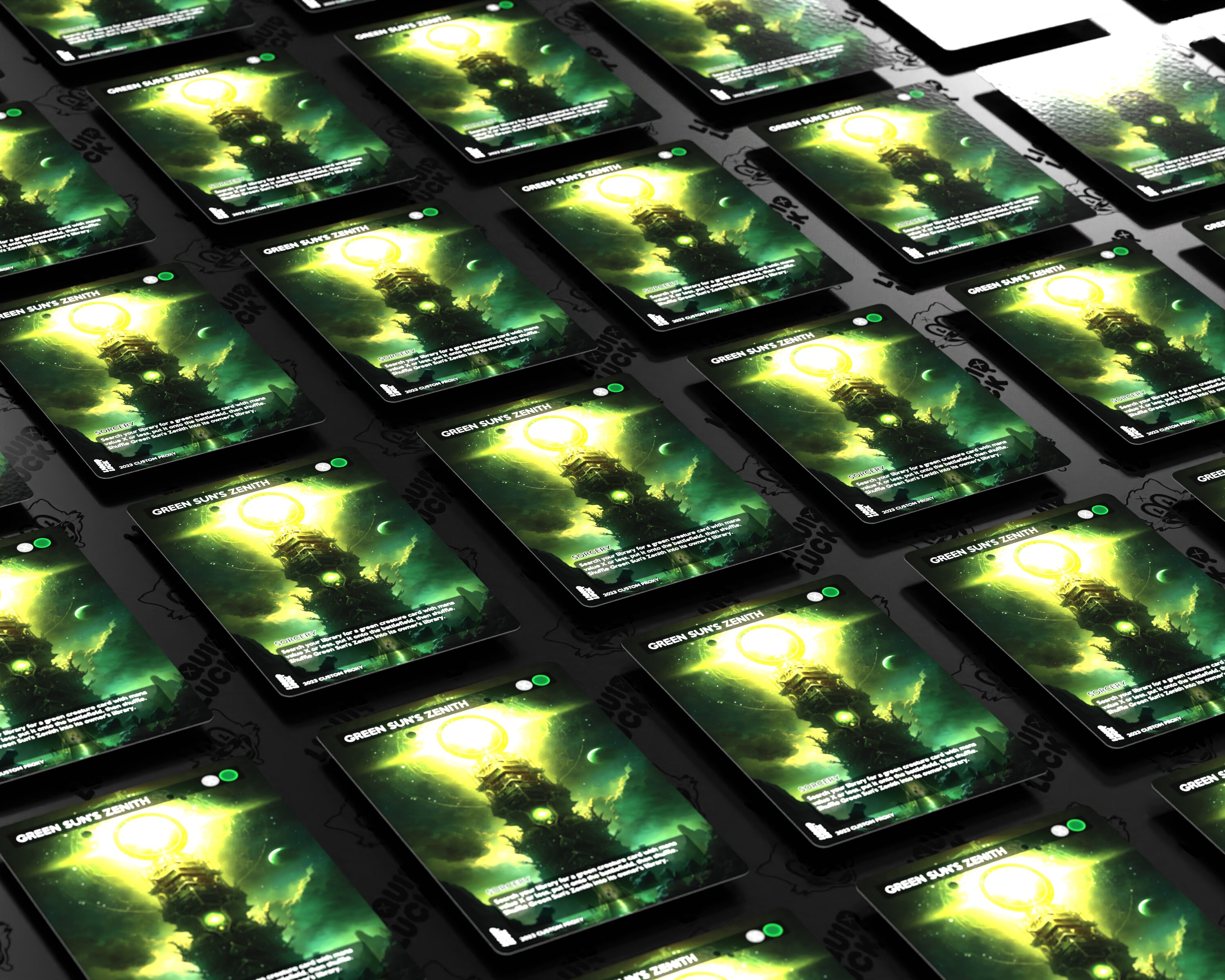 Green Sun's Zenith MTG Proxy Full Art Custom Commander Etsy