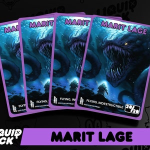 1x Marit Lage Token 3 FOIL LAMINATED Custom Altered 