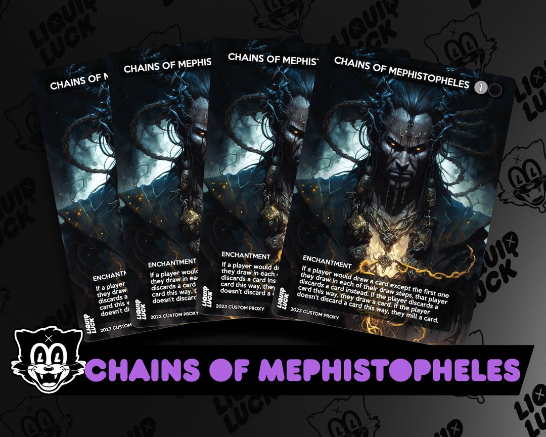 Chains of Mephistopheles MTG Proxy Full Art Custom Commander Cards for EDH/CEDH Etsy