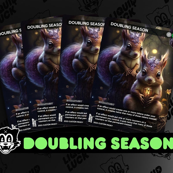 Mtg Proxy Doubling Season - Etsy