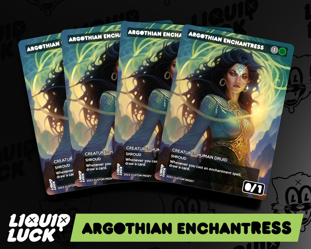 Argothian Enchantress MTG Proxy Vintage Fantasy Art Style Full Art ...
