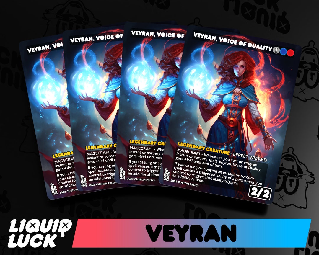 Veyran, Voice of Duality MTG Proxy Vintage Fantasy Dnd Art Style Custom Alter Proxies Perfect