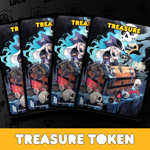 Treasure MTG Tokens - Full Art Custom Tokens/Kommandokarten für EDH/CEDH