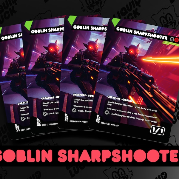 Goblin Sharpshooter MTG Proxy - Full Art Custom Mtg Commander Proxy