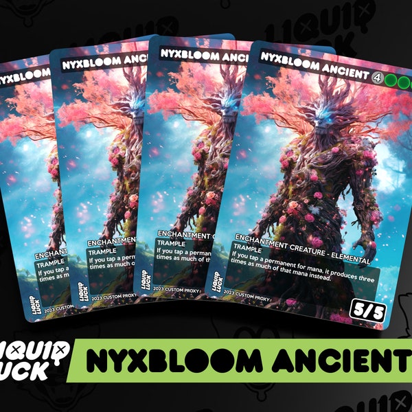 Nyxbloom Ancient MTG Proxy - Vintage Fantasy Art Style Full Art Custom Commander Cards for Magic | Perfect for EDH/CEDH Mana Ramp Decks