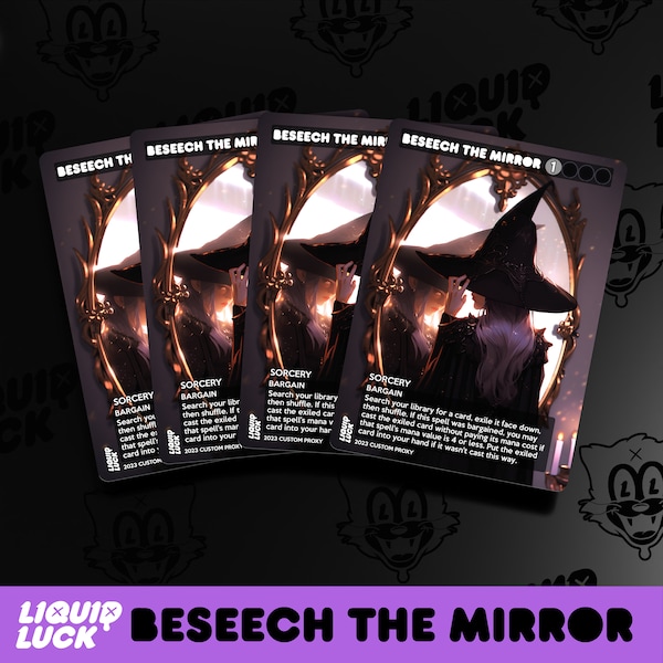 Beseech the Mirror MTG Proxy - From the Upcoming Fairy Tale Set! Full Art Custom Commander Cards for Magic | Perfect for EDH/CEDH