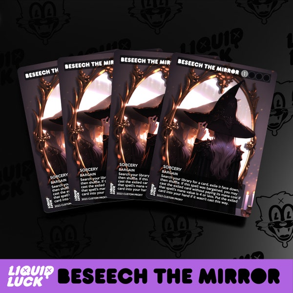 Beseech the Mirror MTG Proxy - From the Upcoming Fairy Tale Set! Full Art Custom Commander Cards for Magic | Perfect for EDH/CEDH