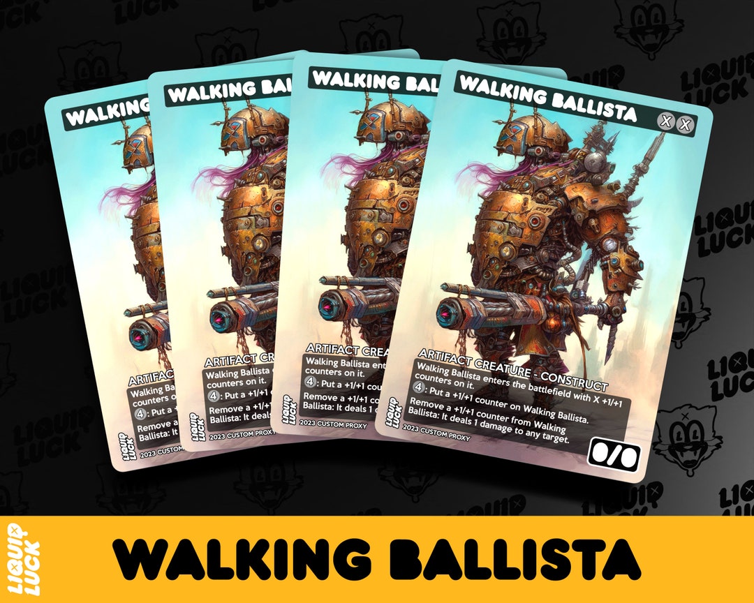 Walking Ballista MTG Proxy Vintage Fantasy Art Style Full Art Custom