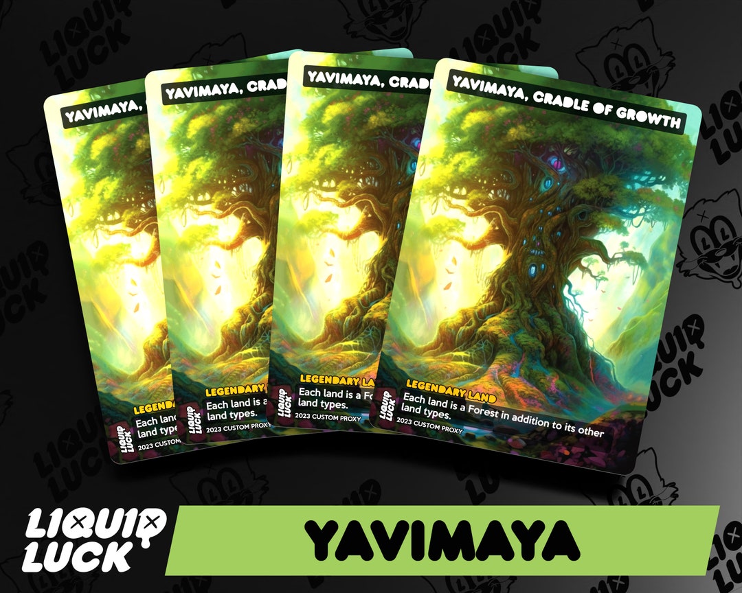Yavimaya, Cradle of Growth MTG Proxy Full Art Custom MTG Proxy Perfect for Commander Etsy
