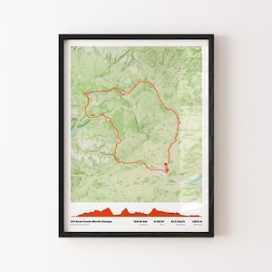 Elke run, ride, hike, Strava-route en getrackte activiteit | Gepersonaliseerd | Fietsen, wandelen of hardlopen | Aangepaste routekaart afdrukken