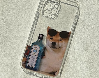 Custom Universal Anti-fall Phone Case Creative iPhone 14 13 12 11 SE Personalized Cool Puppy Dog