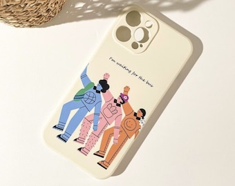 Custom TPU Phone Case Creative iPhone 14 13 12 11 Cartoon Fun Universal