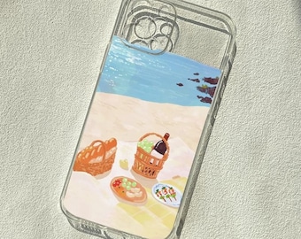 Custom Universal Phone Case Creative iPhone 14 13 12 11 SE Personalized Beach Picnic