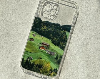 Custom Universal Anti-fall Mobile Phone Case Creative iPhone 14 13 12 11 SE Personalized Beautiful Landscapes