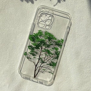 Custom Universal Anti-fall Phone Case Creative iPhone 14 13 12 11 SE Personalized Lush Tree