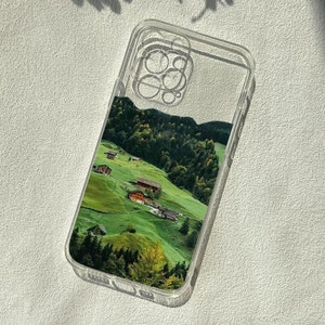 Custom Universal Anti-fall Mobile Phone Case Creative iPhone 14 13 12 11 SE Personalized Beautiful Landscapes