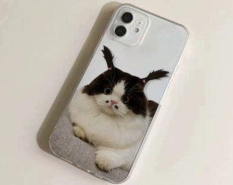 Funny Cat Custom Universal Anti-fall Phone Case Creative iPhone 14 13 12 11 SE
