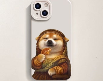 Coque de téléphone anti-chute universelle personnalisée créative iPhone 14 13 12 11 SE personnalisé mignon Shiba Inu