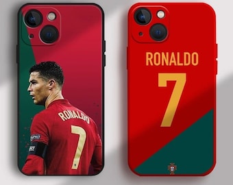 Custom Universell #7 Flüssigem Silikon Handyhülle World Cup Personalisiert iPhone 14 13 12 11 Telefonkasten