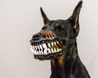 bloody teeth dog muzzle