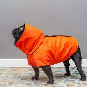 French Bulldogs Custom Waterproof Raincoats Dog Spring Autumn Coat Frenchies Fall WaterResistant Coat Rainy Weather Jacket Vest with Hood