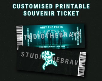 Only The Poets | One More Night Tour 2024 | Souvenir Ticket | Digital Download