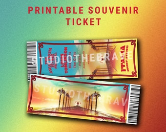Louis Tomlinson Away From Home Festival printable souvenir ticket