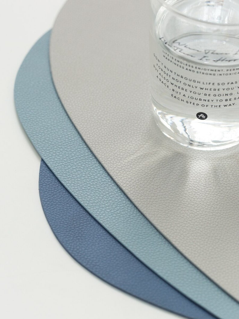 Placemats multi Colors Faux Leather Placemats PU Leather Etsy