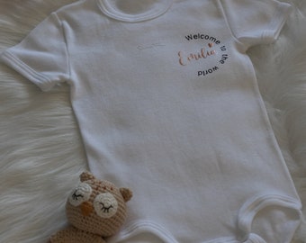 Personalisierter Babybody | Welcome to the World | Patentante | Patenonkel | Geschenk | Baby | Überraschung | Announcement