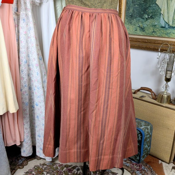 1980s Vintage Striped Skirt Size S main image 1
