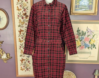 Vintage Corduroy Dress from the 1990s by Fads, Size Large
