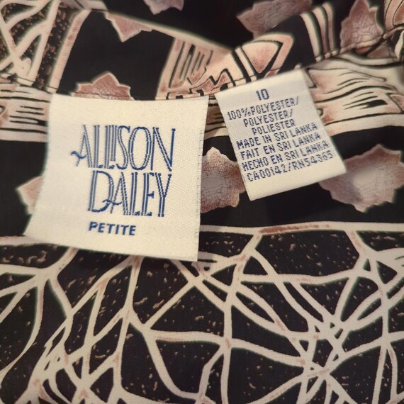 Vintage Allison Daley Blouse from the 1990s, Silk… - image 4