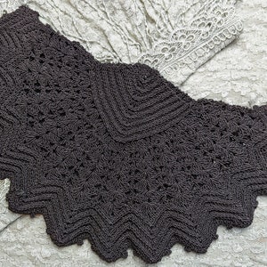 Vintage 1940s Black Crochet Clutch Purse