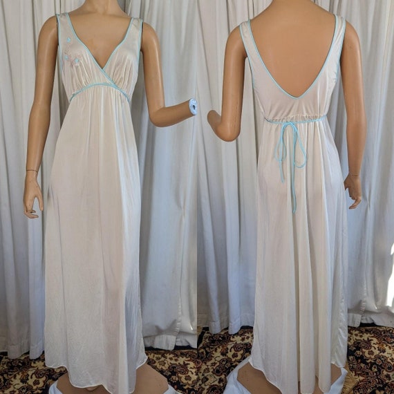 Vintage Satin Nightgown from the 1970s by Kayser,… - image 1