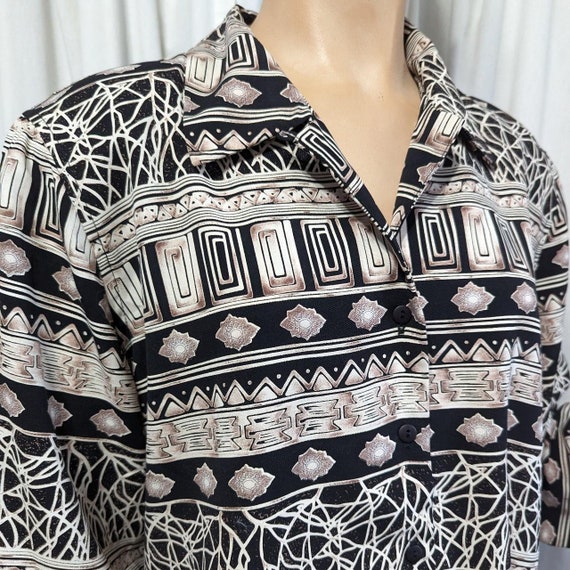 Vintage Allison Daley Blouse from the 1990s, Silk… - image 2