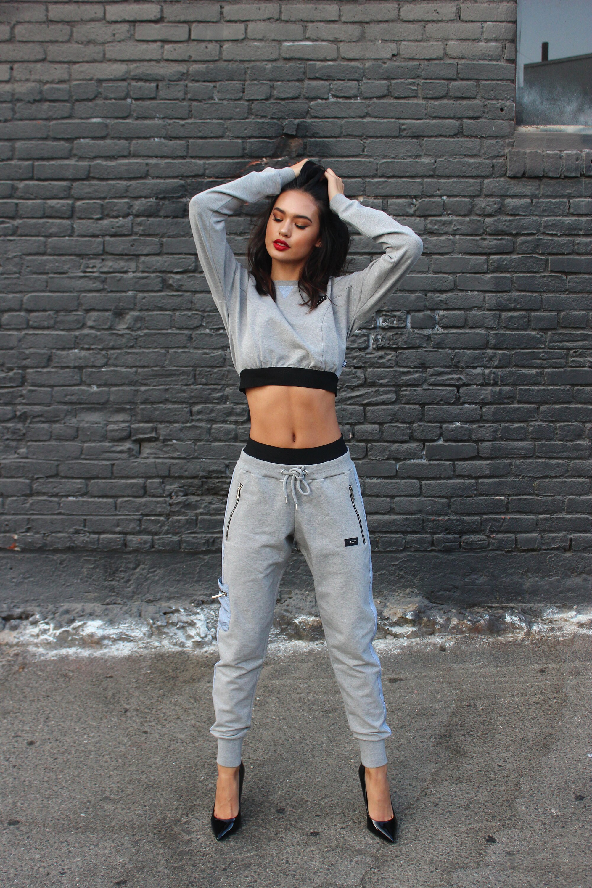 【chimala】TOP GRAY VINTAGE SWEAT CD Shop